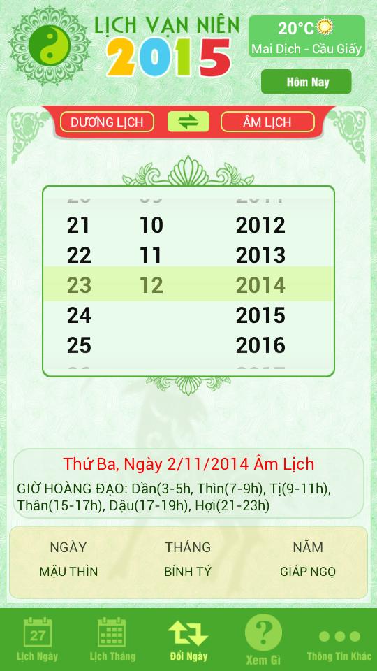 Lich Van Nien 2015 - Van Su