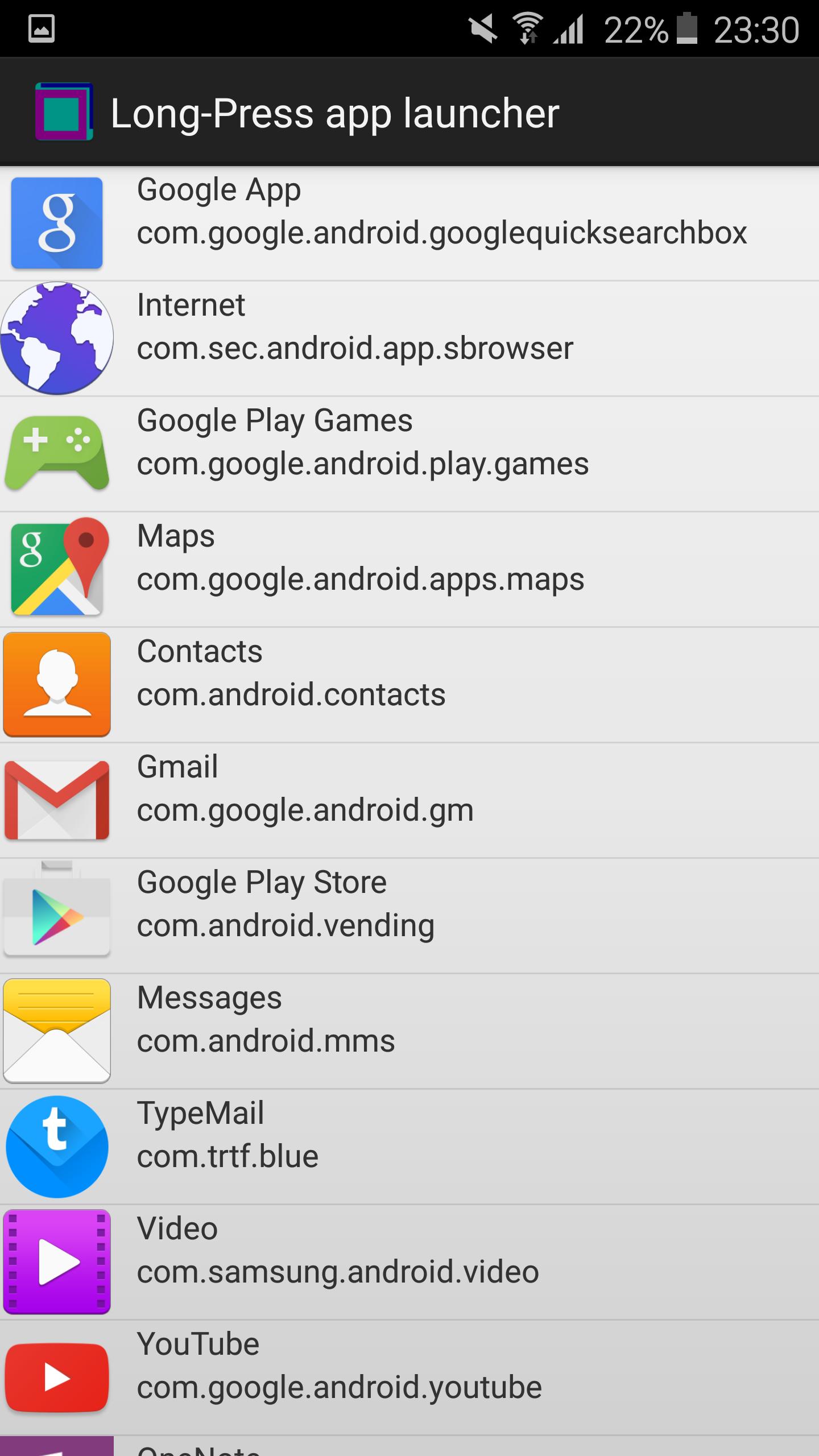 Long Press APP Launcher