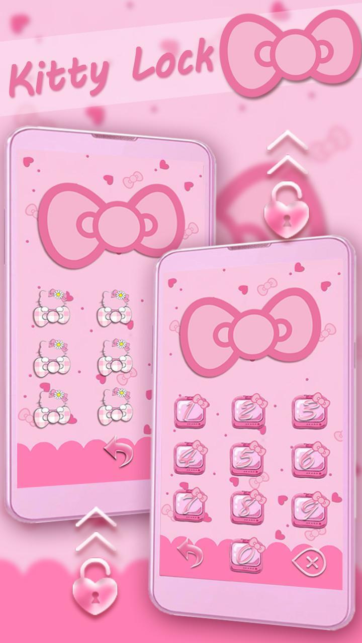 Pink Kitty Bow Cartoon Theme