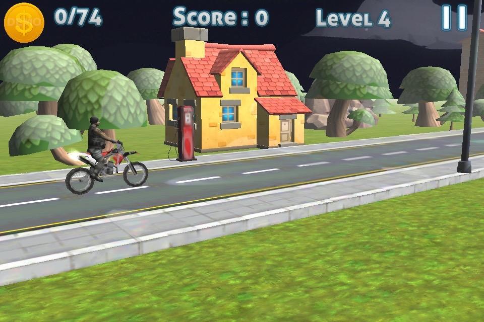 Motorbike 3D hill climb racing