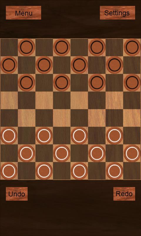 Checkers. English draughts.