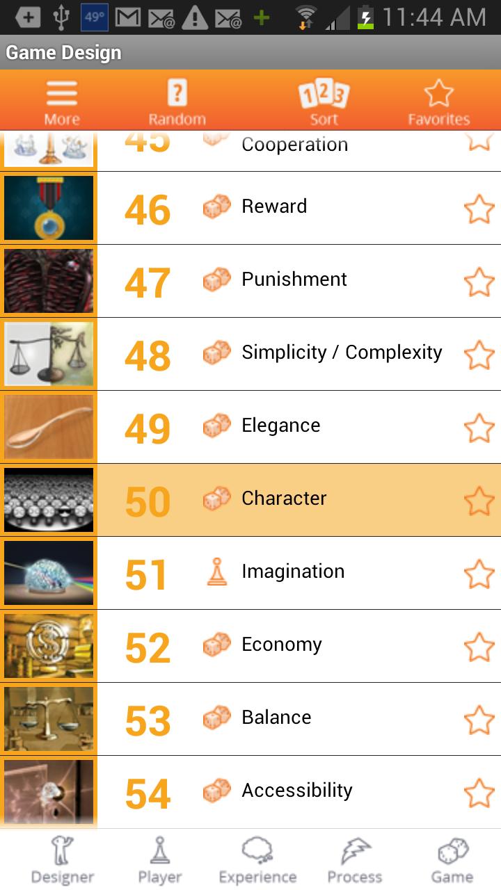 Art Of Game Design: Lenses