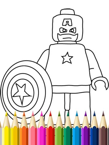 Kids Coloring Book Superheroes