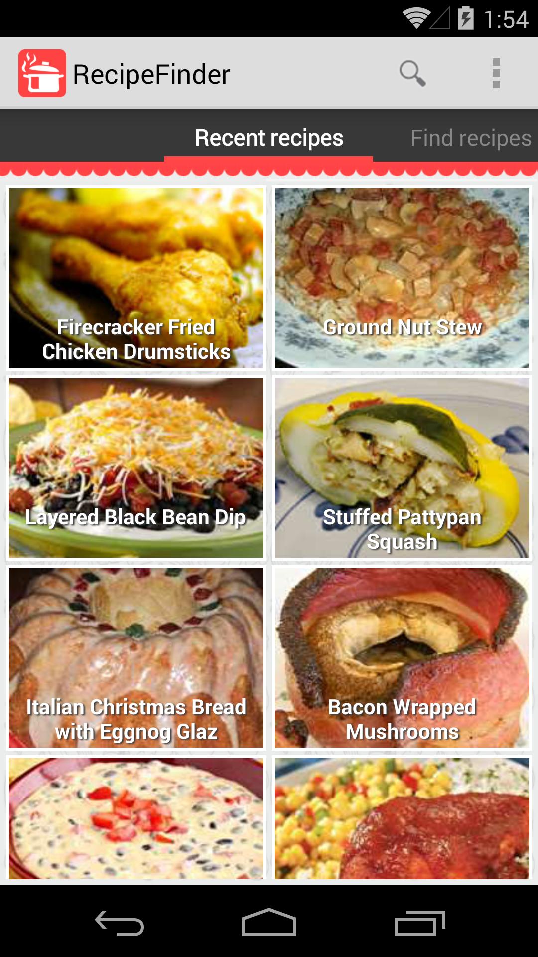 Recipe Finder - recipes search