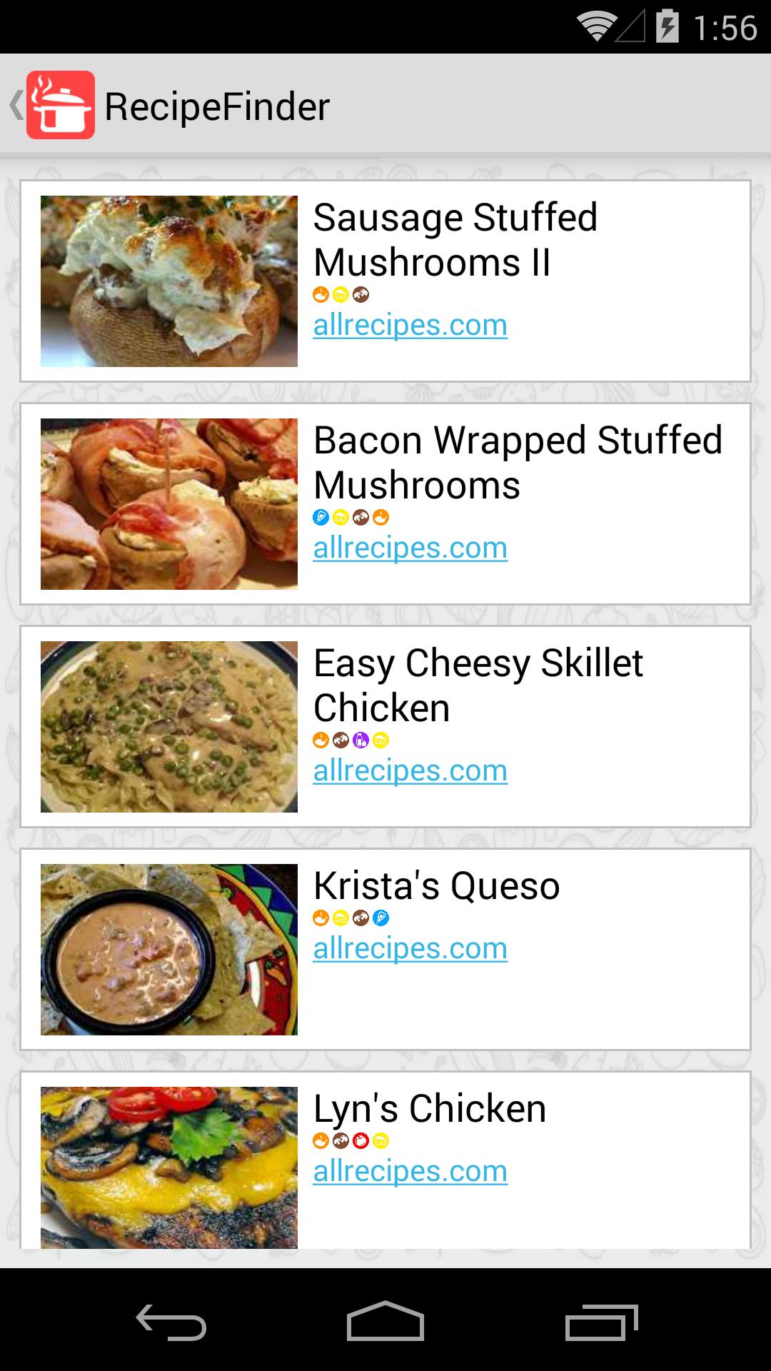 Recipe Finder - recipes search