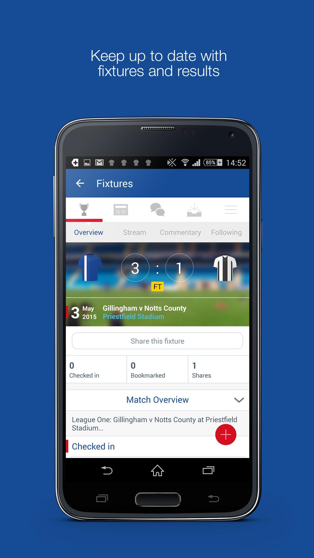 Fan App for Gillingham FC