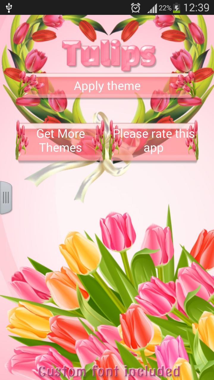GO SMS Tulips