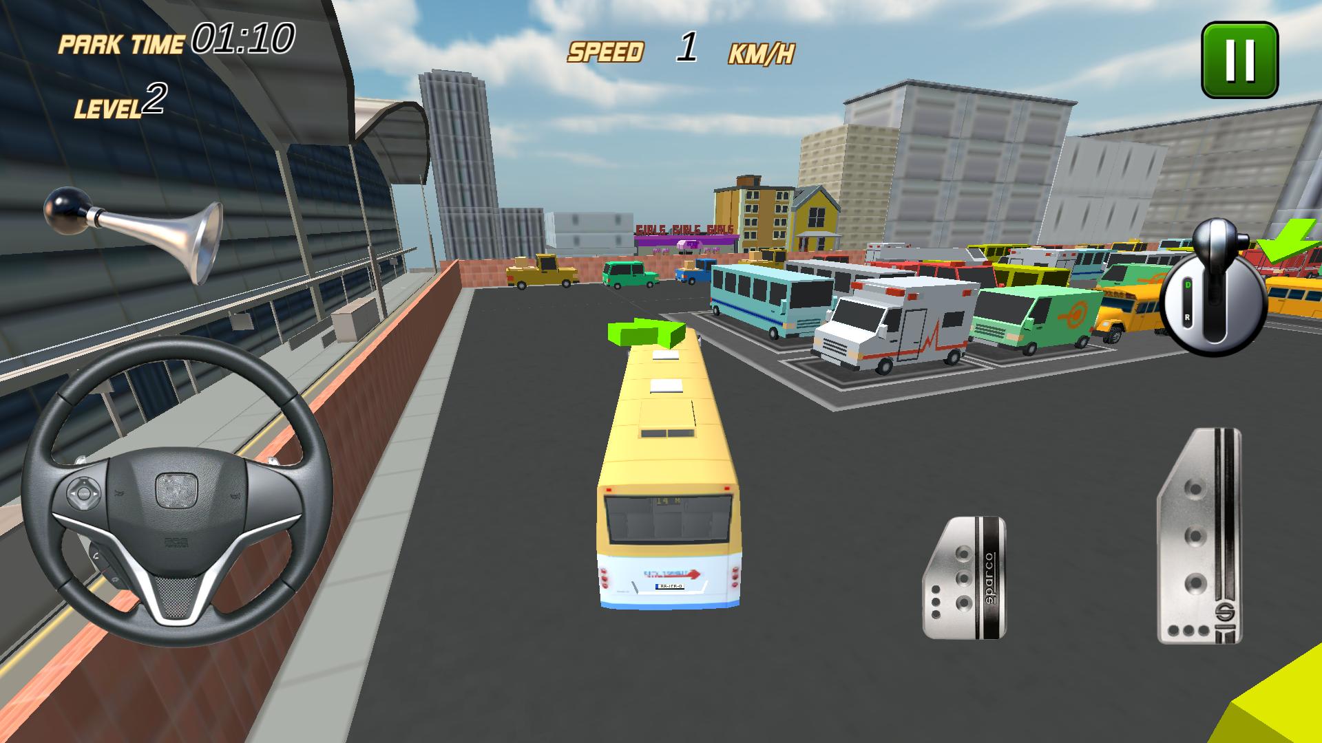 Bus Parking 3D City Drive