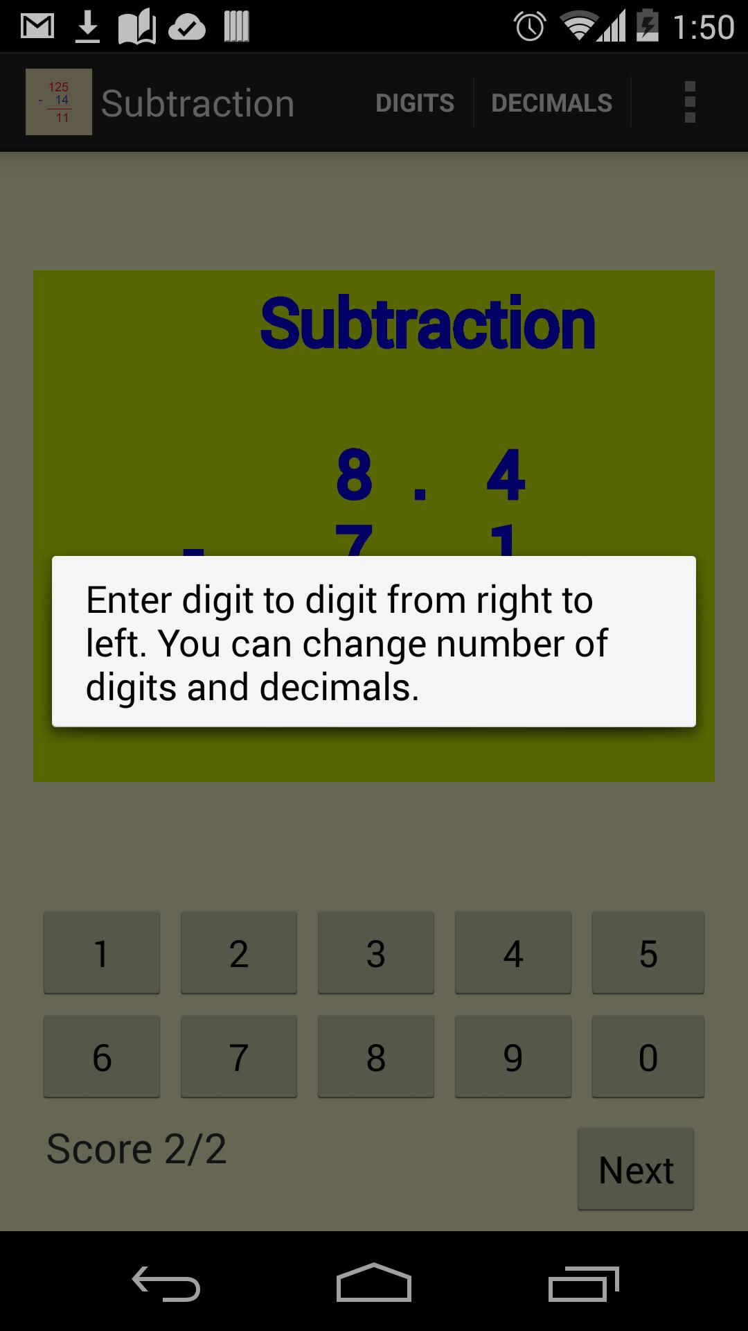 SUBTRACTION