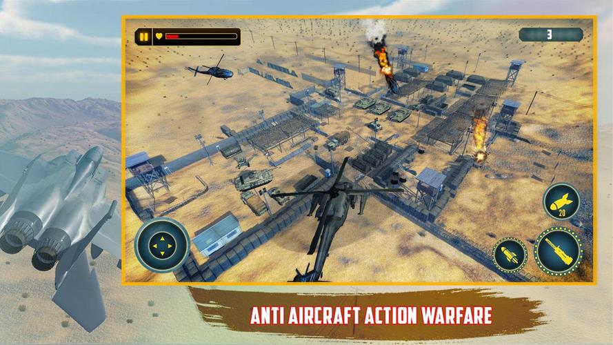 Gunship Helicopter 2019 - Air Combat Fighter Games