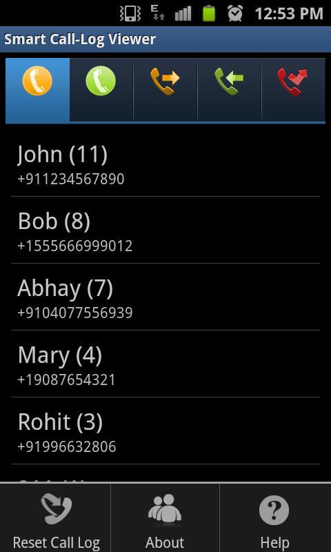 Smart Call-Log Viewer