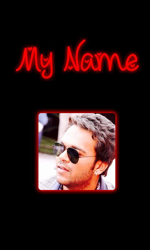 My Photo  Name  Neon