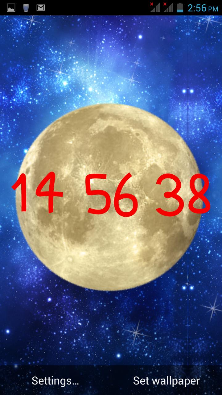 Galaxy Time Live wallpaper