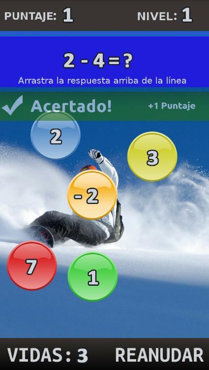 Spanish Maths + Algebra Game