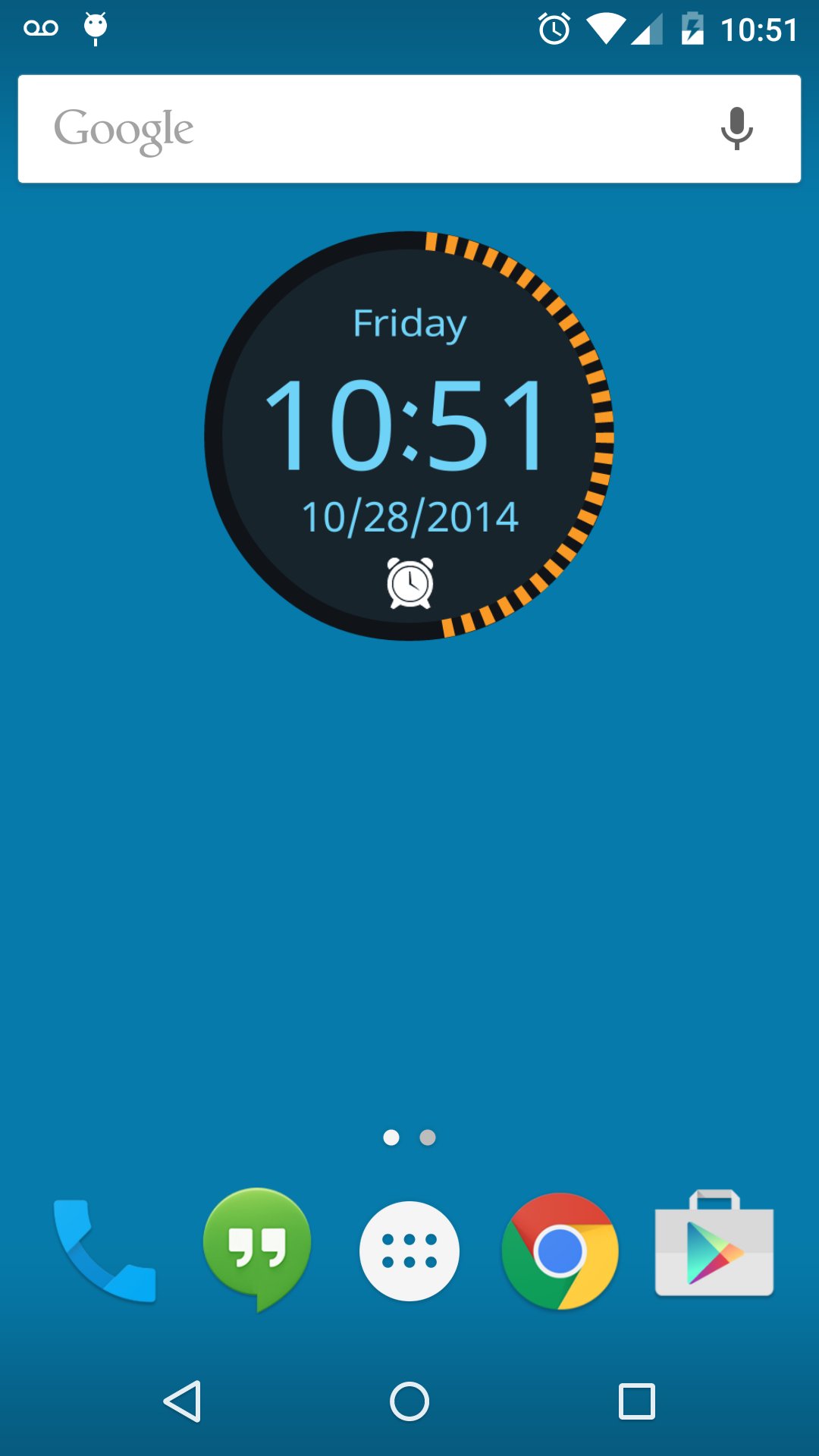 Round Clock Widget