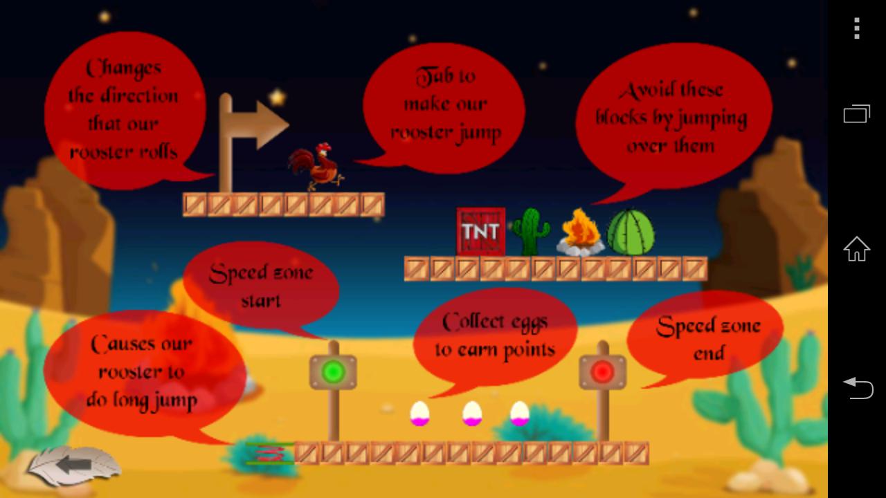 Rooster Egg Collector Running