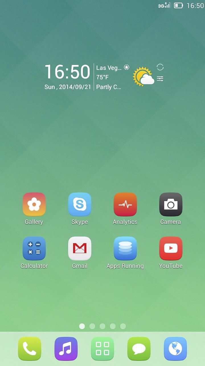 Mint Go Launcher Theme