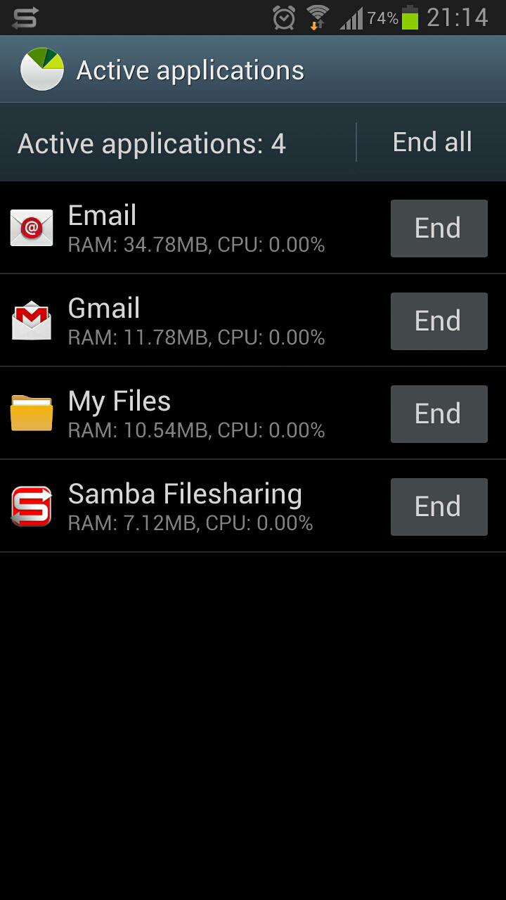 Task Manager S4 Shortcut