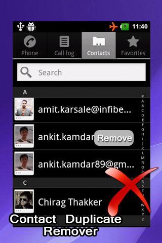 Contact Duplicate Remover