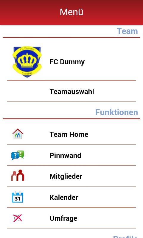 UnserTeam - Team Manager