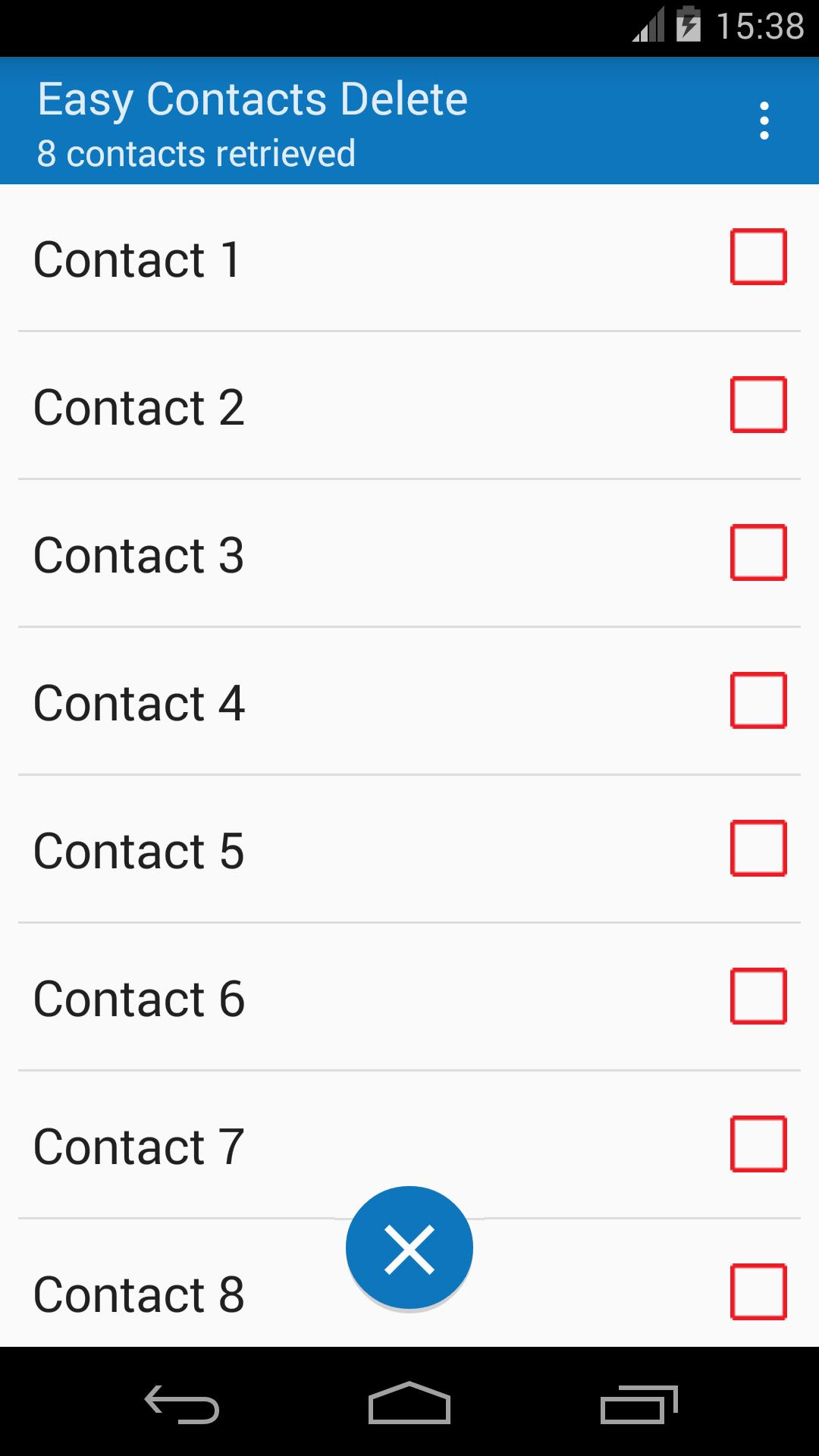 Easy Contacts Delete
