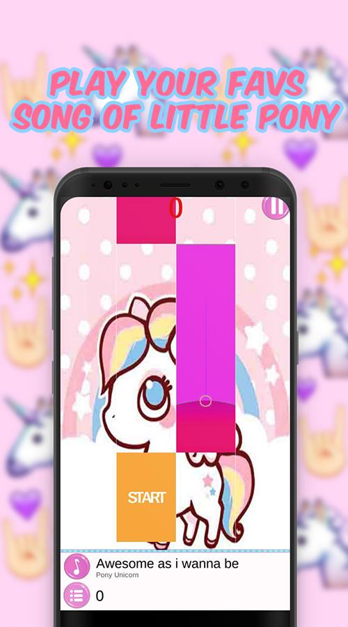 Unicorn Little Pony Piano Game