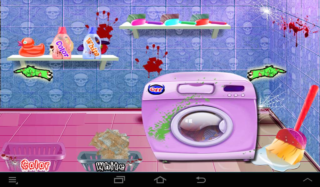 Dirty laundry halloween games