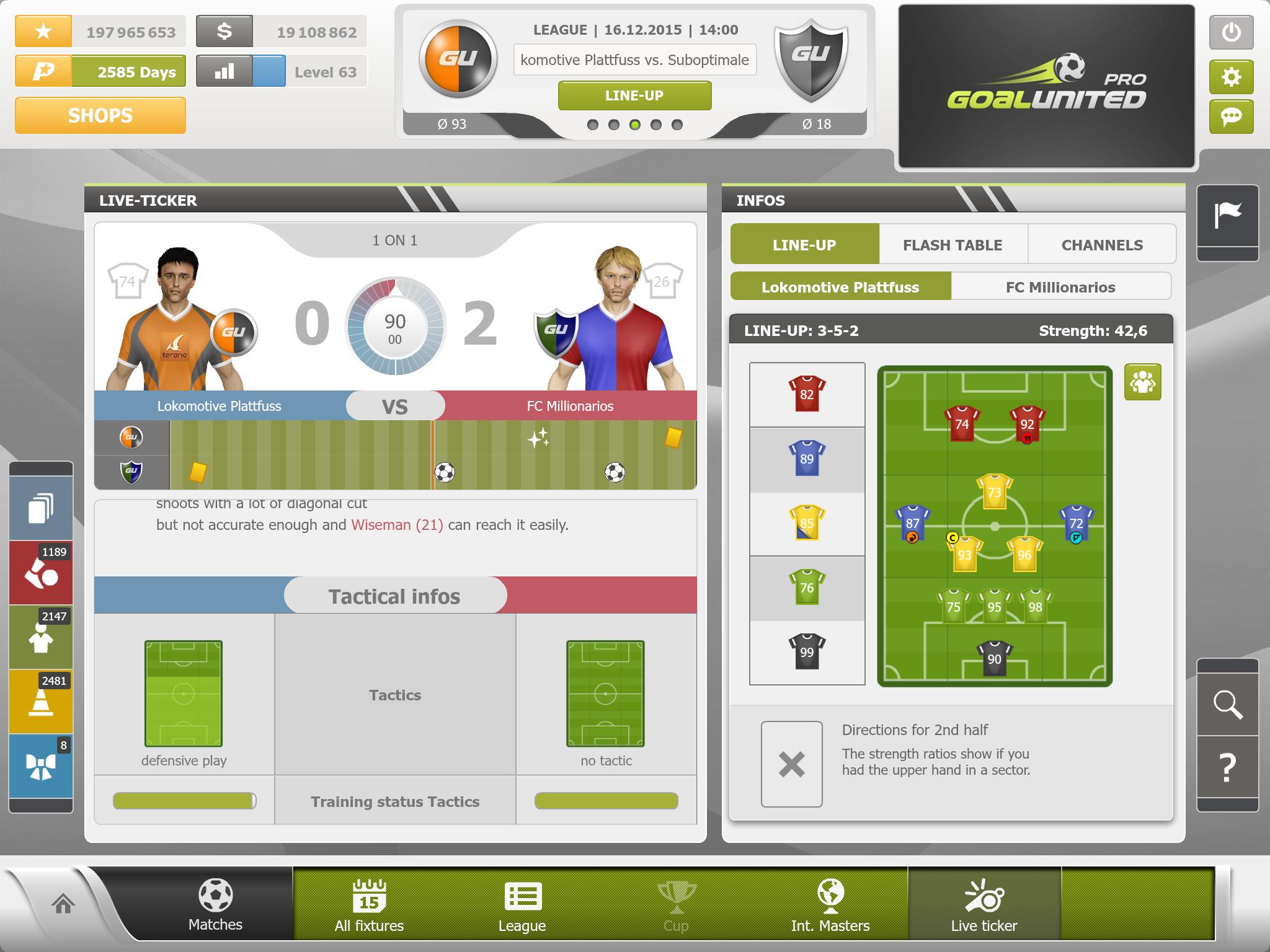 goalunited PRO soccer manager