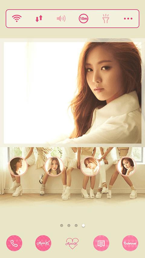 Pink LUV(w) LINELauncher Theme