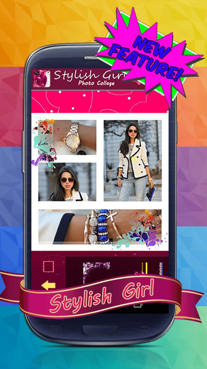 Stylish Girl Photo Collage