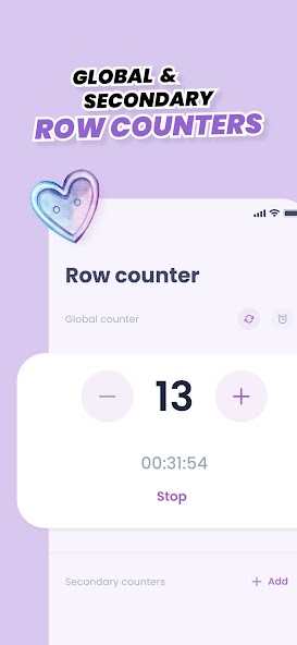 Crochet row counter & patterns