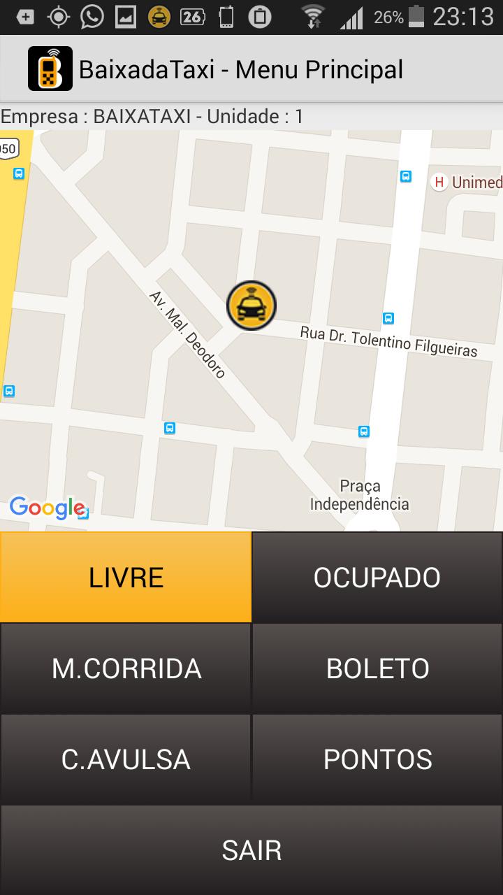 BaixadaTaxi APP Taxista