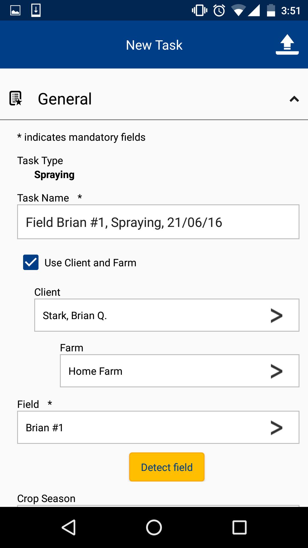 Connected Farm Field