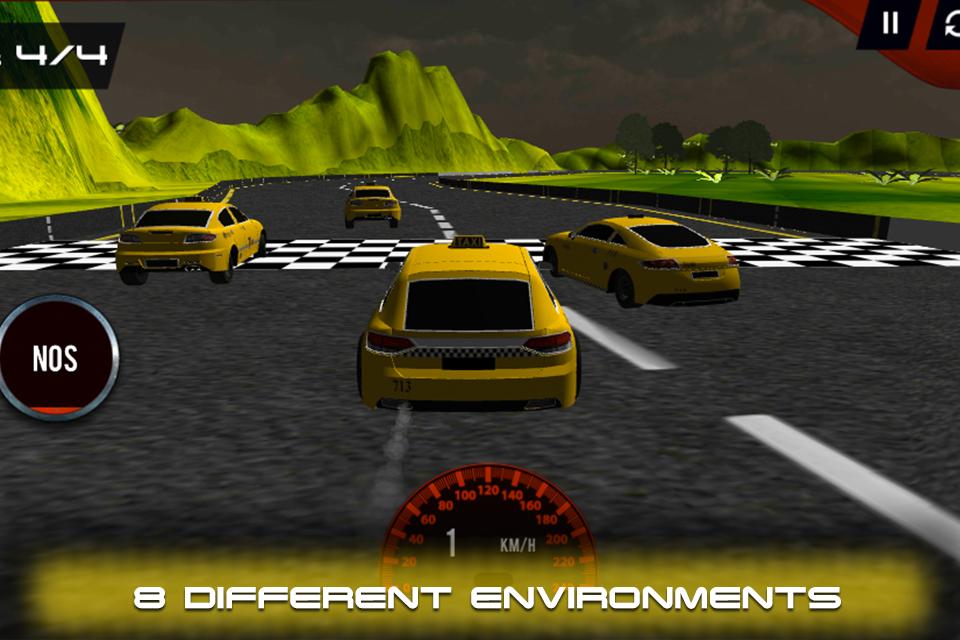 Speedy Cab Racer - Countryside