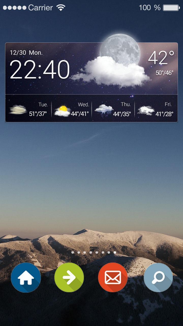 Weather Forecast Clock Widget