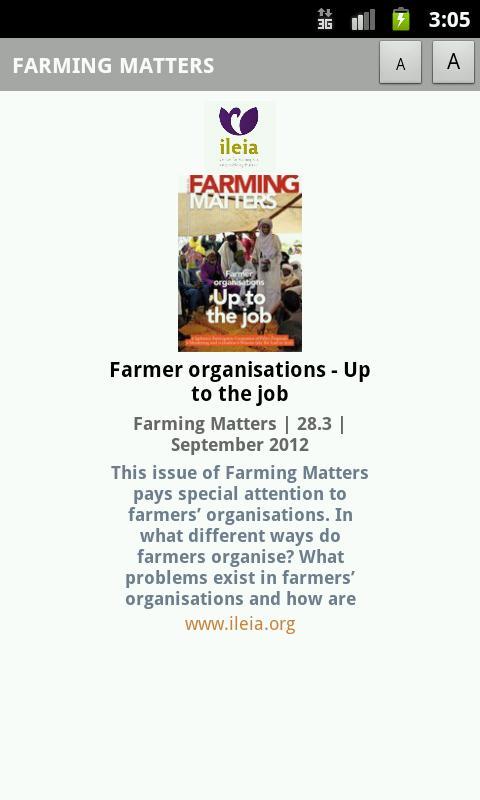Farming Matters