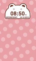 Cute Bear Clock Widget
