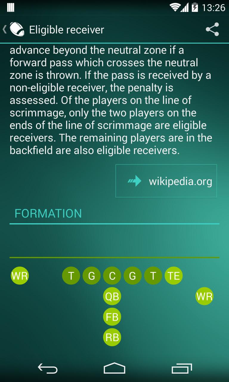 Football Glossary (NFL)