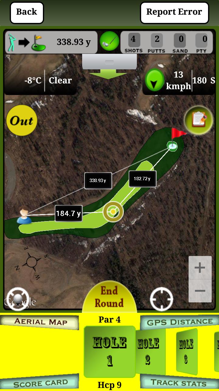 Golf Range Finder & Scorecard