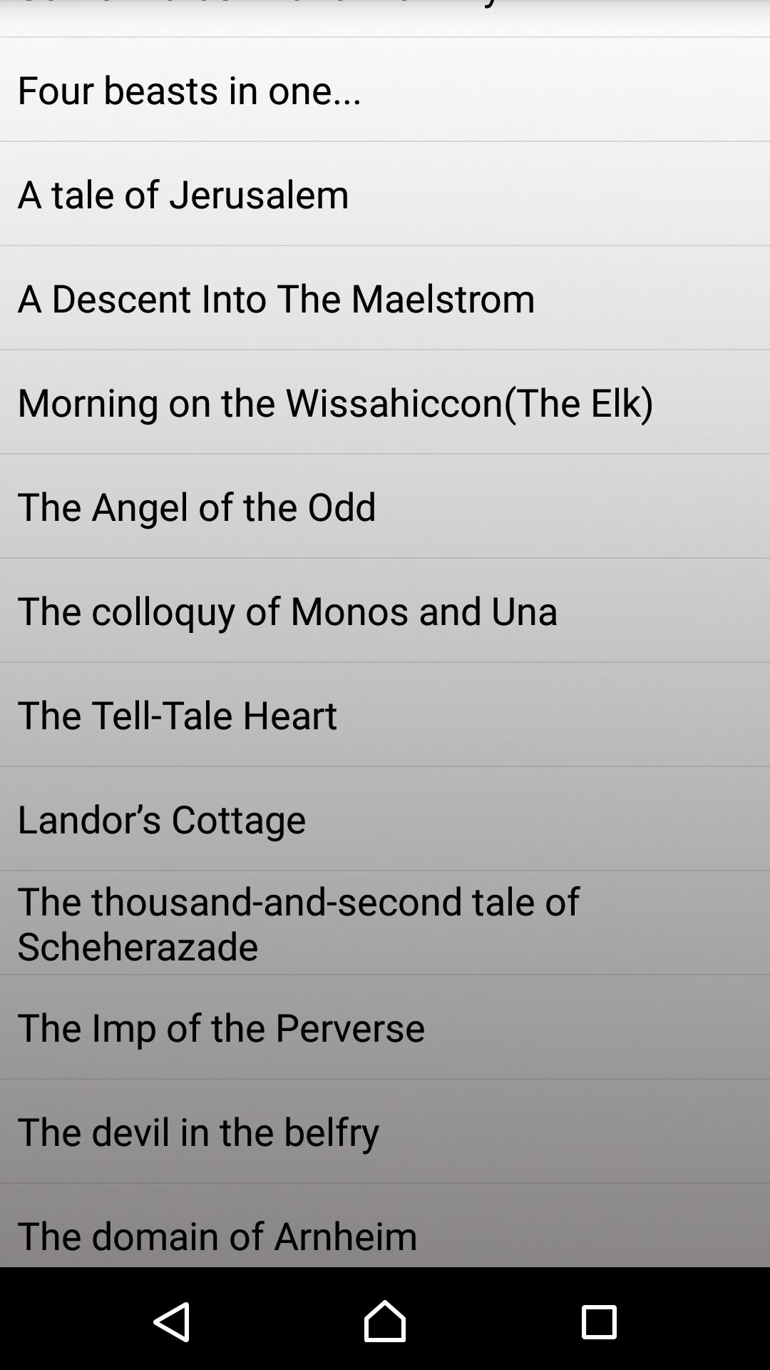 45 Tales of Edgar Allan Poe