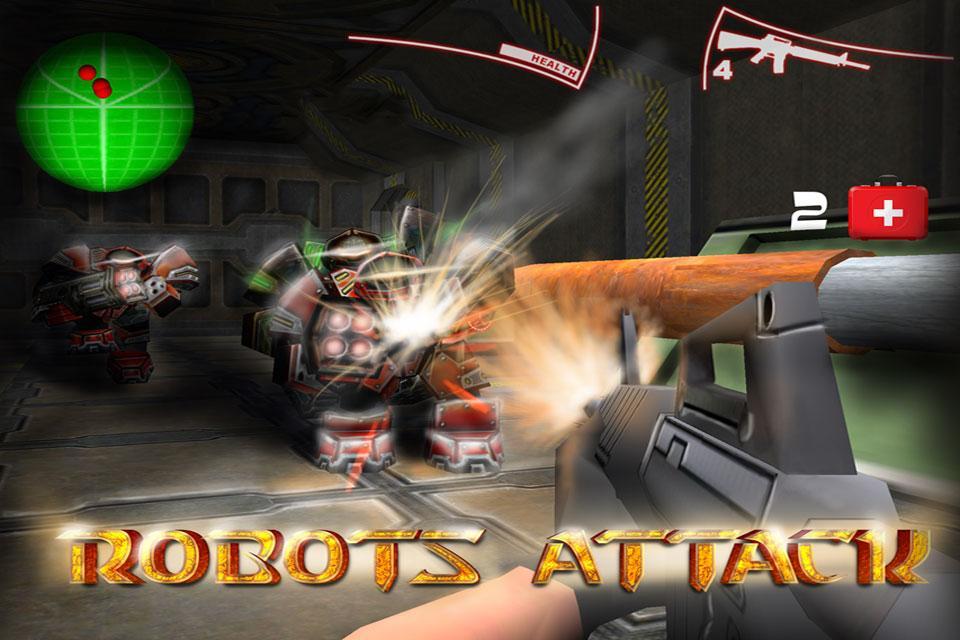 Robots Attack Shooter 3D Free