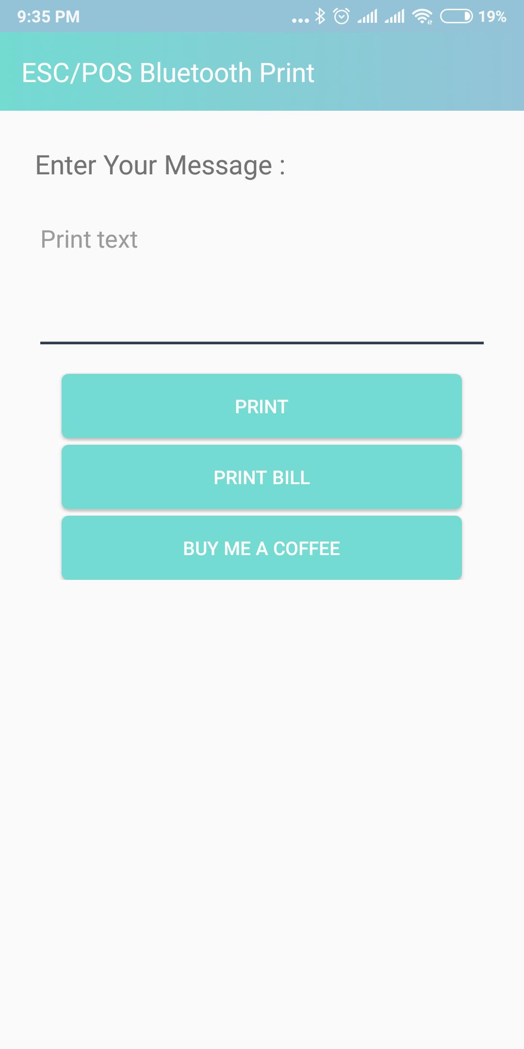 ESC/POS Bluetooth Print