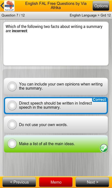 Via Afrika Test-Urself