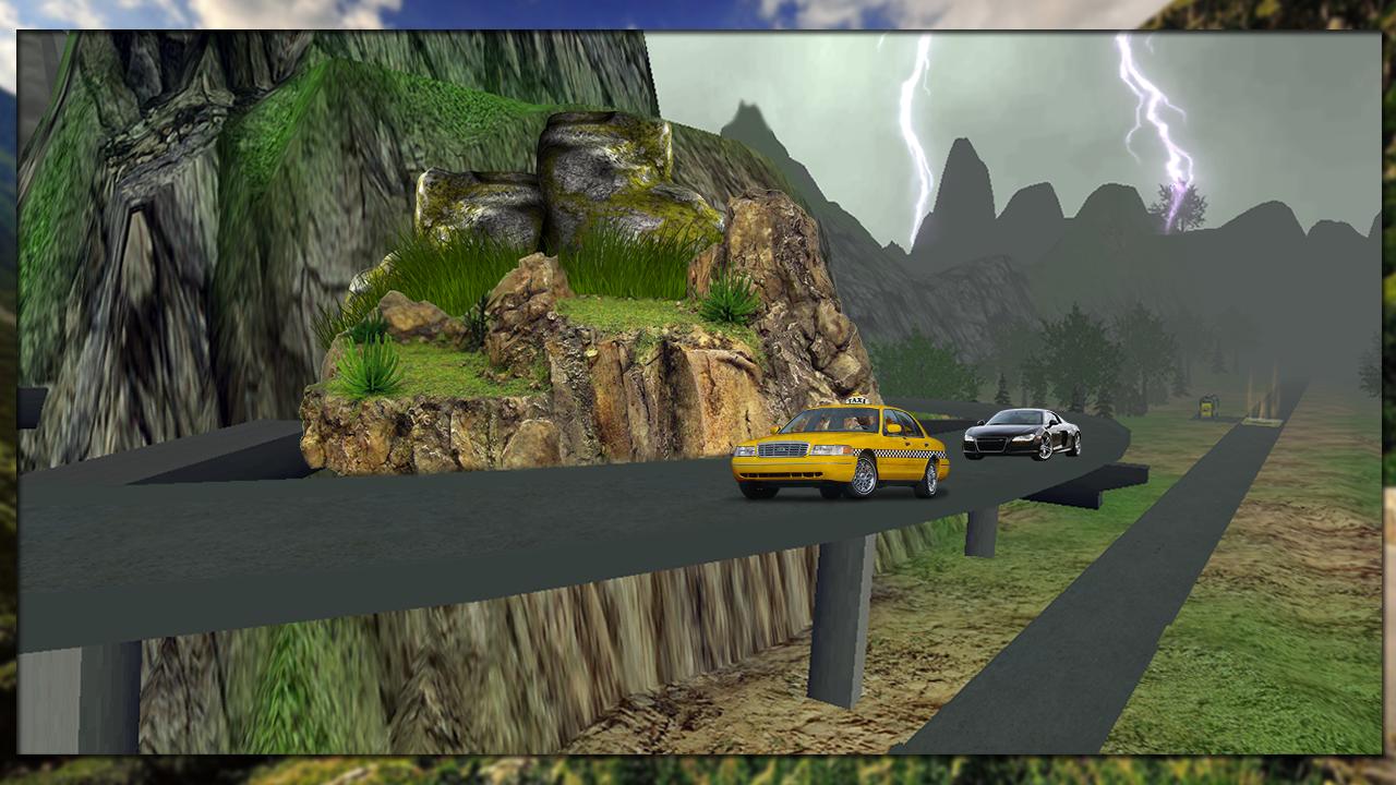 Offroad  Mountain Taxi Driving : Taxi Cab Motorcar
