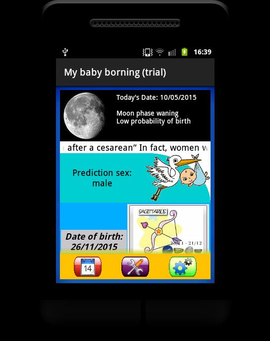 My baby borning (trial)